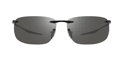 Revo Re 1170 Descend Z Polarized 01 Gy Occhiali Da Sole Neri Per Uomo In Black