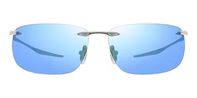 Revo Re 1170 Descend Z Polarized 03 Bl Occhiali Da Sole Argentati Per Uomo