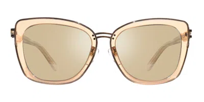 Revo Re 1218 Eva Polarized 12 Ch Women's Sunglasses Brown Size 55