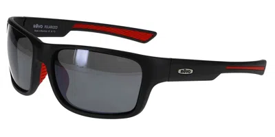 Revo Re 1237 Pointe Polarized 01gy Men's Sunglasses Black Size 61