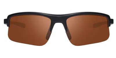 Revo Re 1250 Annika 3 Polarized 01go Men's Sunglasses Black Size 56 In Brown