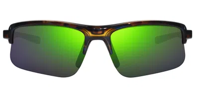 Revo Re 1250 Annika 3 Polarized 02gn Men's Sunglasses Tortoiseshell Size 56 In Green