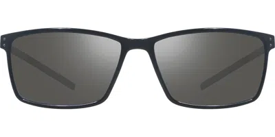 Revo Re 1274 Caspar Polarized 01gy Men's Sunglasses Black Size 55