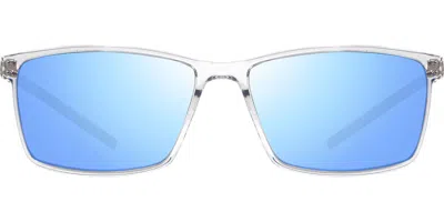 Revo Re 1274 Caspar Polarized 09bl Men's Sunglasses Clear Size 55 In Transparent