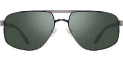 Revo Re 1275 Adams 00sg50 Men's Sunglasses Gunmetal Size 56 In Metallic