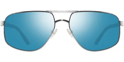 Revo Re 1275 Adams 03h20 Men's Sunglasses Silver Size 56 In Metallic