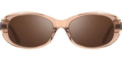 Revo Re 2217 Emma Polarized 12br Women's Sunglasses Brown Size 54