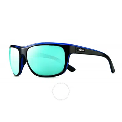 Revo Remus Blue Water Polarized Square Unisex Sunglasses Re 1023 15 Bl 62 In Black