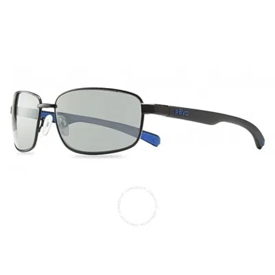 Revo Shotshell Graphite Polarized Rectangular Men's Sunglasses Re 1017 01 Gy 60 In Black