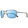 Revo Surge Blue Water Rectangular Unisex Sunglasses Re 1138 00 Bl 62