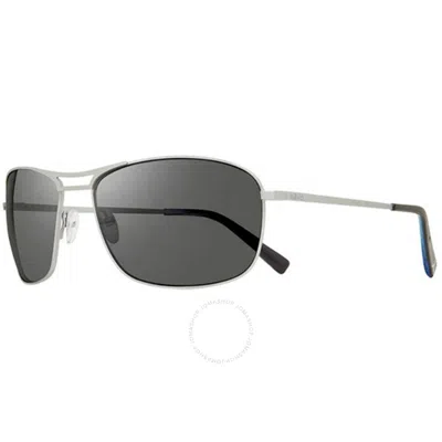 Revo Surge Graphite Rectangular Unisex Sunglasses Re 1138 03 Gy 62 In Black