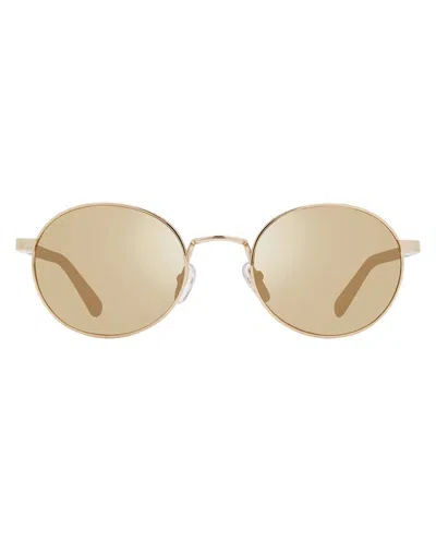 Revo Unisex Lifestyle Riley Sunglasses In Gold And Champagne