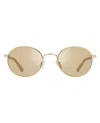 Revo Unisex Lifestyle Riley Sunglasses In Gold And Champagne In Multi