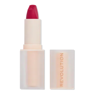 Revolution Beauty Lip Allure Soft Satin Lipstick - Material Girl Wine