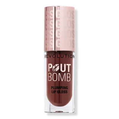 Revolution Beauty Pout Bomb Plumping Gloss - Espresso Cool Nude