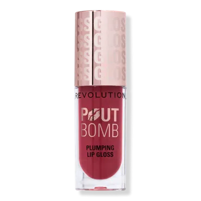 Revolution Beauty Pout Bomb Plumping Gloss - Rosewood Rose Pink