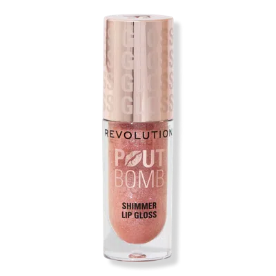 Revolution Beauty Pout Bomb Shimmer Gloss - Glimmer Nude
