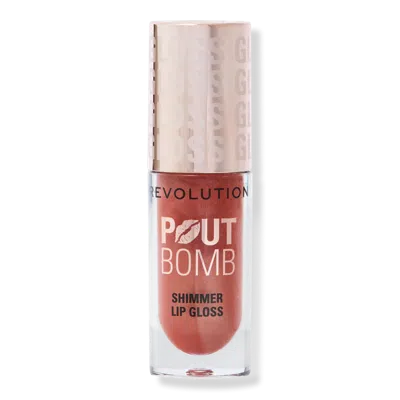 Revolution Beauty Pout Bomb Shimmer Gloss - Nude Glow