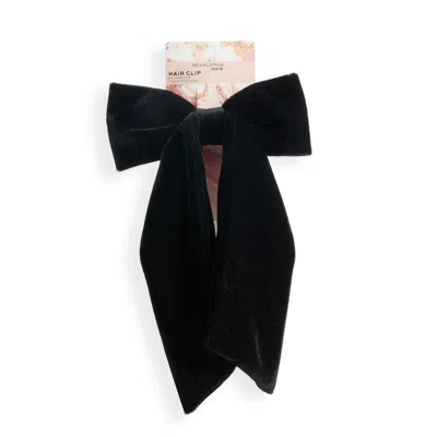 Revolution Haircare Makeup Revolution 1 Pack Bow Velvet Clip - Black In White