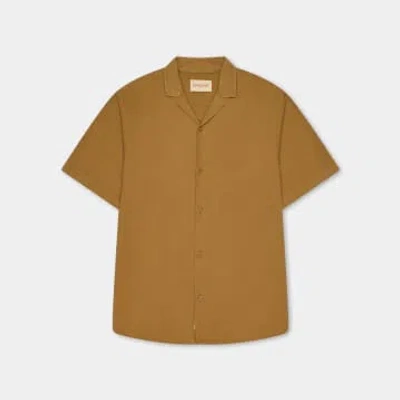 Revolution Khaki 3927 Short Sleeves Cuban Shirt In Neutrals