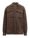 Revolution Man Shirt Brown Size M Acrylic, Polyester, Viscose In Brown