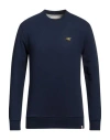Revolution Man Sweatshirt Navy Size S Organic Cotton, Recycled Polyester In Navy Blue