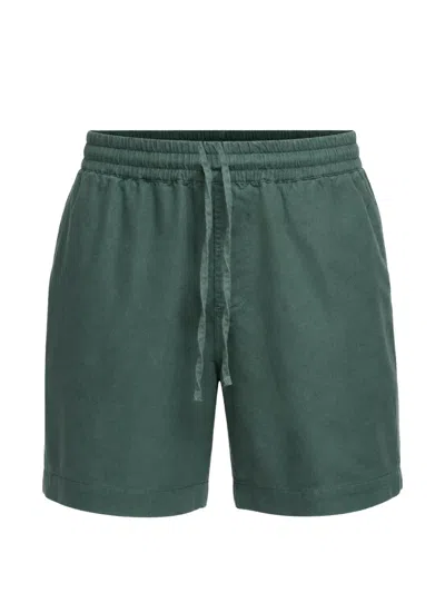 Revolution Now 4065 Drawstring Linen Shorts In 그린