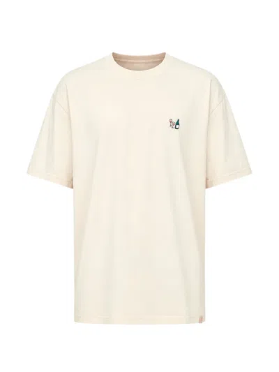 Revolution Now Graphic-patch Crew-neck T-shirt In Neutral