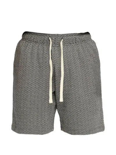 Revolution Now Jacquard-knit Drawstring Shorts In Multi