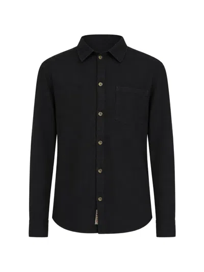 Revolution Now Long-sleeve Button-down Shirt In Black