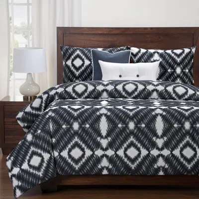 Revolution Plus Everlast 6 Piece Duvet Cover Set In White,navy