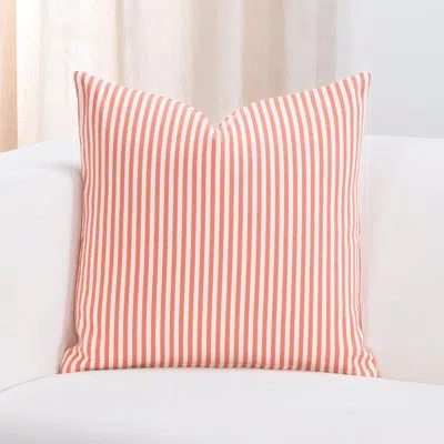 Revolution Plus Stripe Juniper Stain Resistant Designer Pillow In Pink