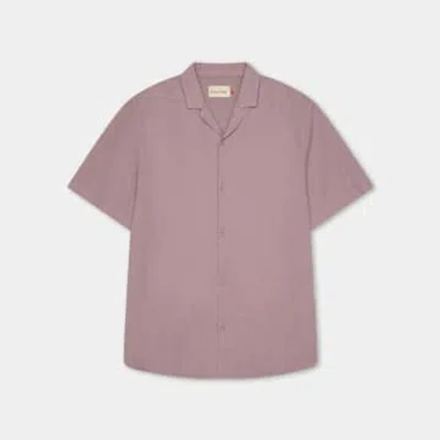Revolution Purple Short Sleeved Cuban Shirt