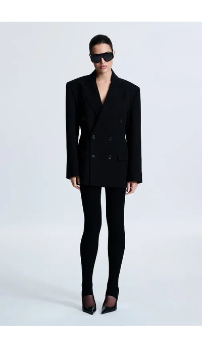 Revolve Los Angeles Adris Double Breasted Blazer In Black