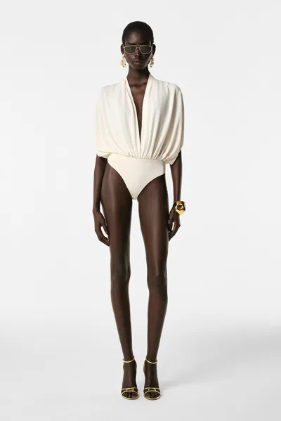 Revolve Los Angeles Chimere Bodysuit In Neutral