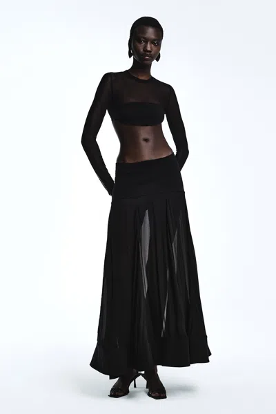 Revolve Los Angeles Etienor Maxi Skirt In Black