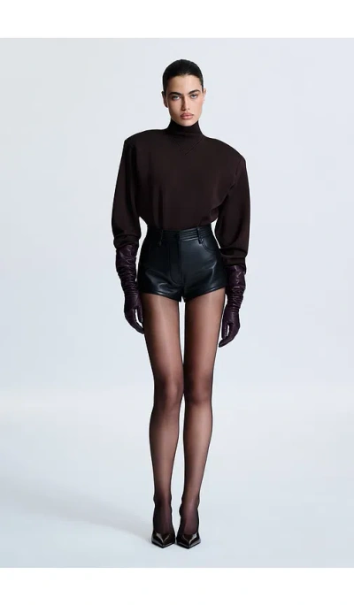 Revolve Los Angeles Kery Mock Pullover In Brown