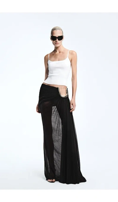 Revolve Los Angeles Leora Maxi Skirt In Black