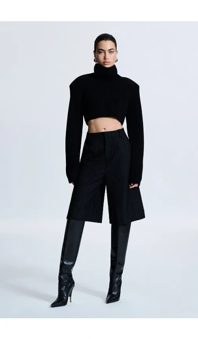 Revolve Los Angeles Polinna High Neck Sweater In Black