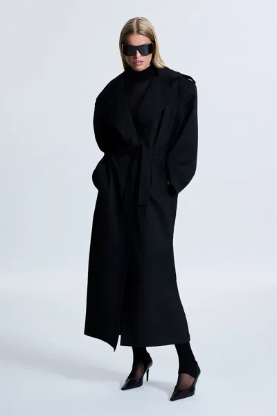 Revolve Los Angeles Sacha Twill Trench In Black