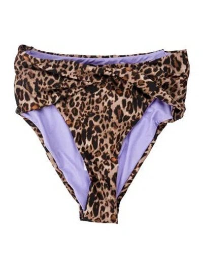 Pre-owned Revolve X Agua Bendita Animal Print Bottoms W/ Tags In Multi