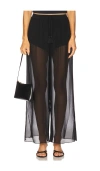 Revolve X Jj Sheer Trousers In Black