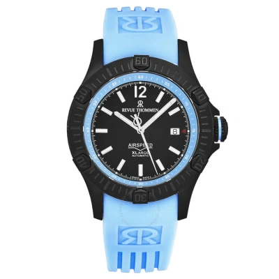 Revue Thommen Air Speed Automatic Black Dial Men's Watch 16070.4675 In Black / Blue