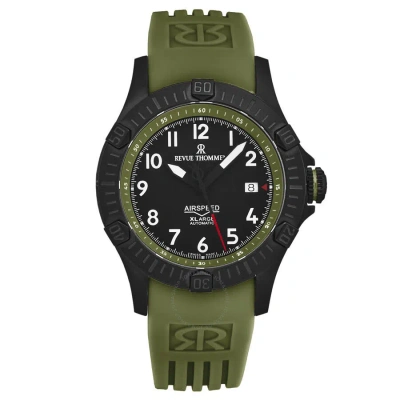 Revue Thommen Air Speed Automatic Black Dial Men's Watch 16070.4774 In Black / Green