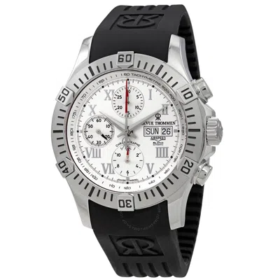 Revue Thommen Air Speed Chronograph Automatic Silver Dial Men's Watch 16071.6838 In Black / Silver
