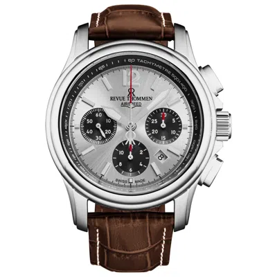 Revue Thommen Air Speed Men's Watch In Burgundy