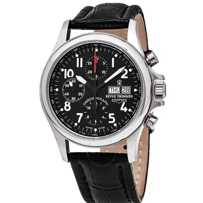 Revue Thommen Airspeed Chronograph Automatic Black Dial Men's Watch 17081.6537