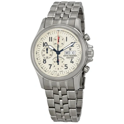 Revue Thommen Airspeed Pilot Chronograph Automatic Men's Watch 17081.6138 In Black / Cream