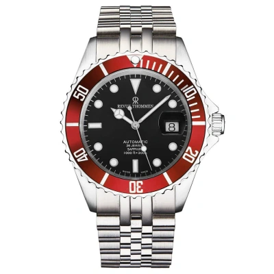 Revue Thommen Diver Automatic Black Dial Men's Watch 17571.2236 In Red   / Black