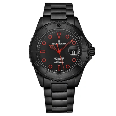 Revue Thommen Diver Automatic Black Dial Men's Watch 17571.2676 In Red   / Black